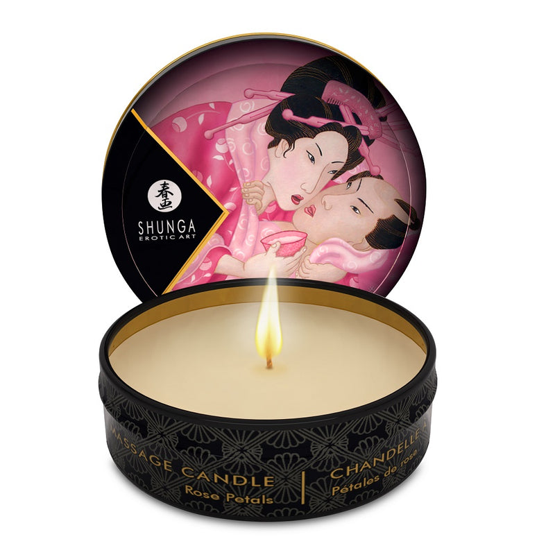 Mini Massage Candle - Aphrosisia - Roses Petals -  1 Fl. Oz. SHU4600