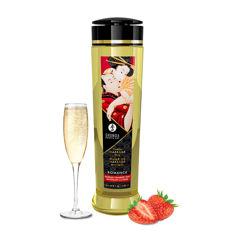 Massage Oil - Romance - Sparkling Strawberry Wine