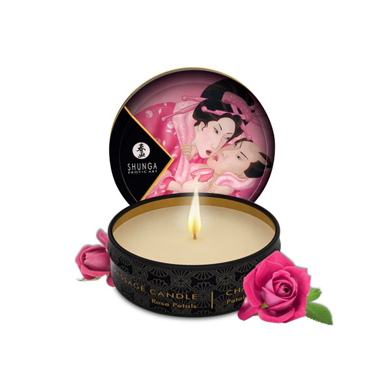 Mini Massage Candle - Aphrodisia - Rose Petal