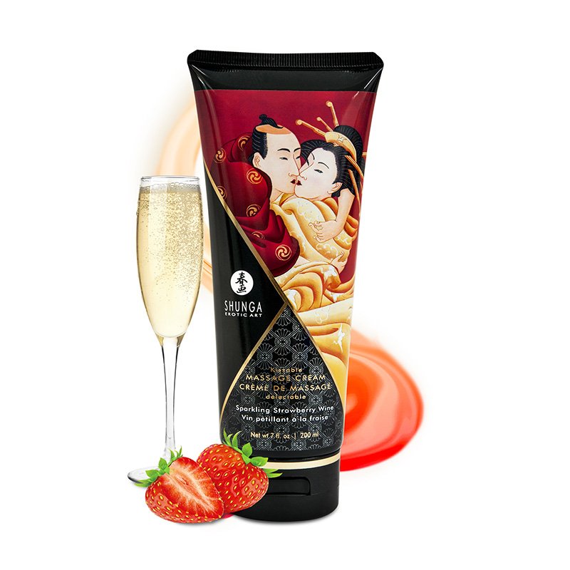 Kissable Massage Cream - Sparkling Strawberry  Wine
